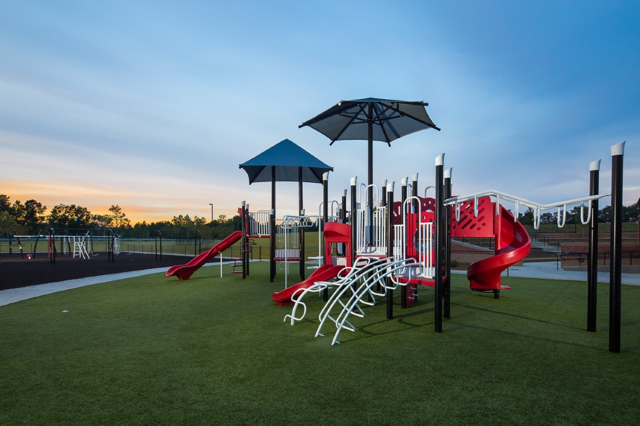 Synthetic grass playground by Southwest Greens of Austin